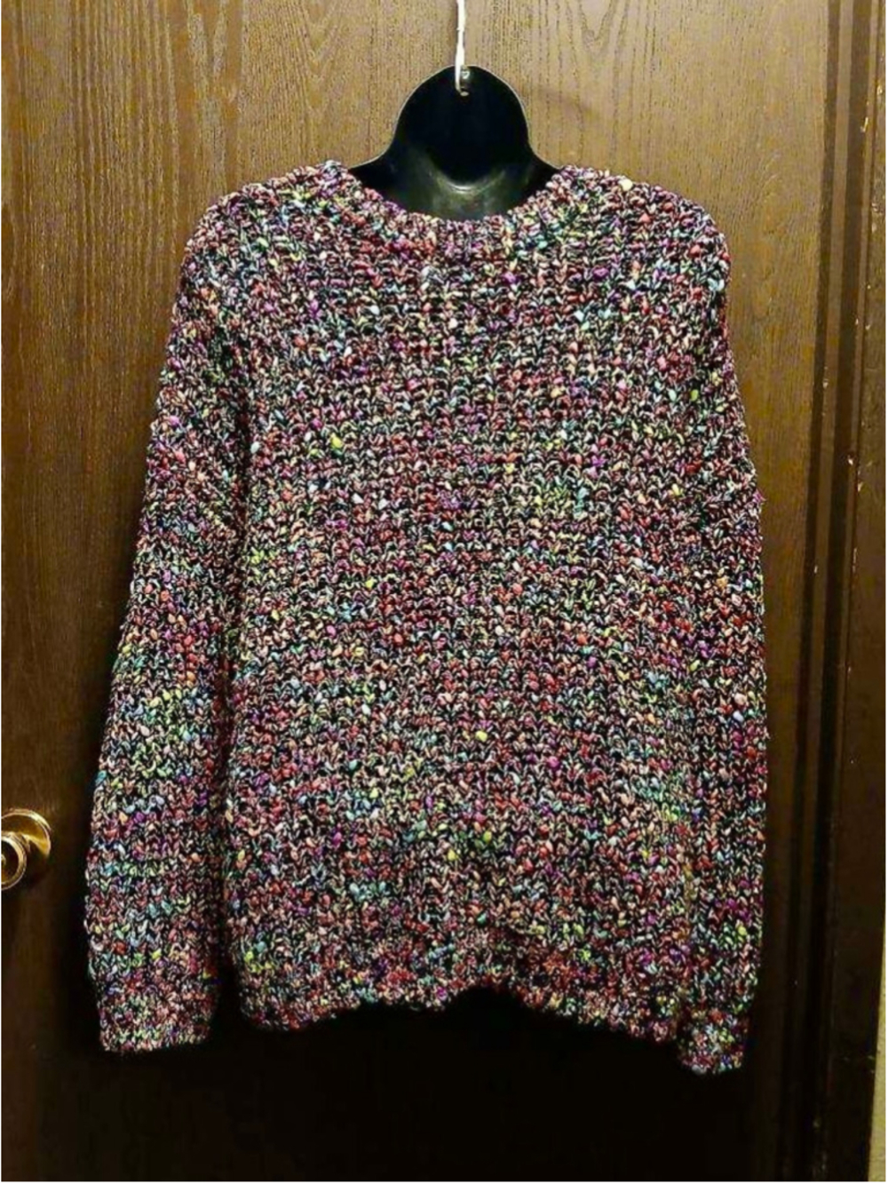 Justice Girls Confetti Knit Sweater XL (16/18) Colorful Chunky JC514 - Picture 8 of 8